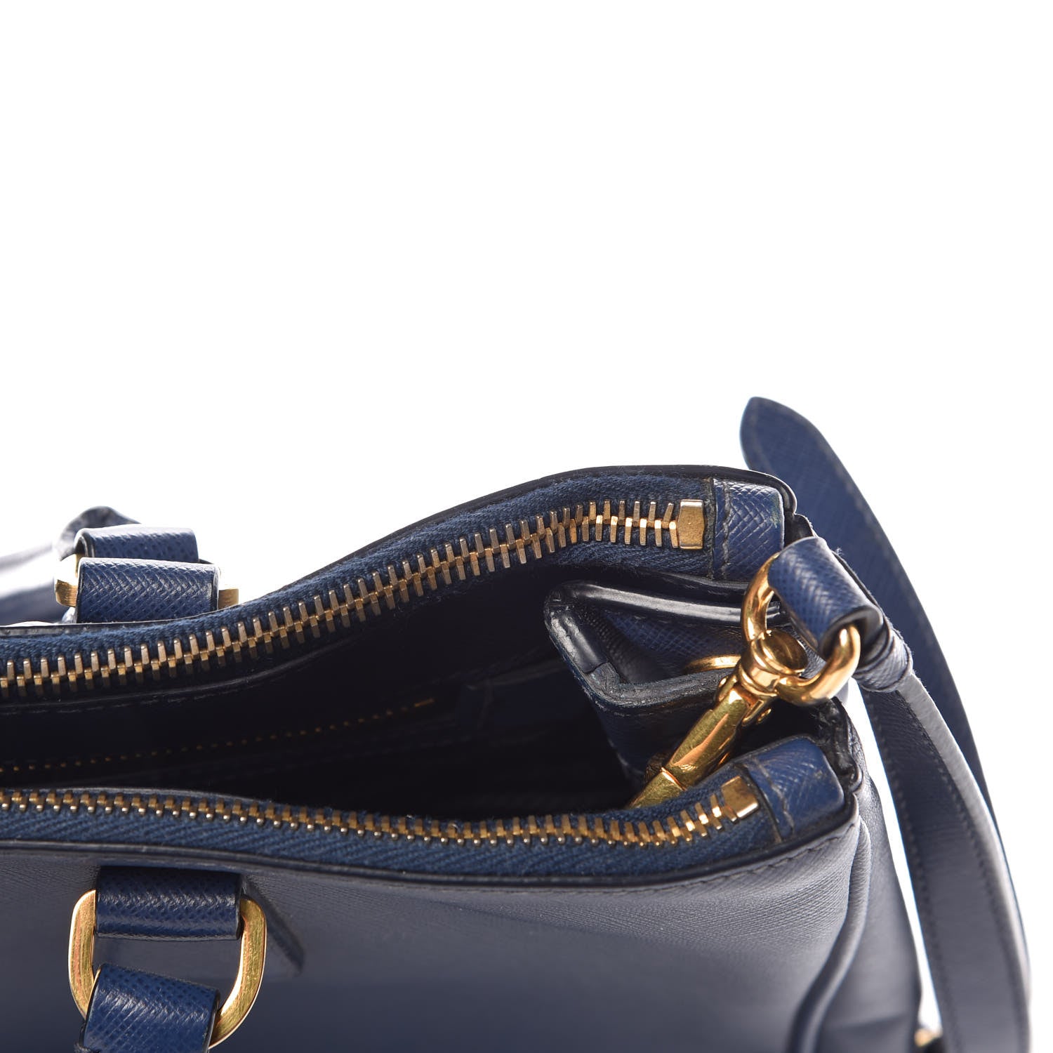 Prada Saffiano Medium Galleria Double Zip Tote Bluette 11 of 18