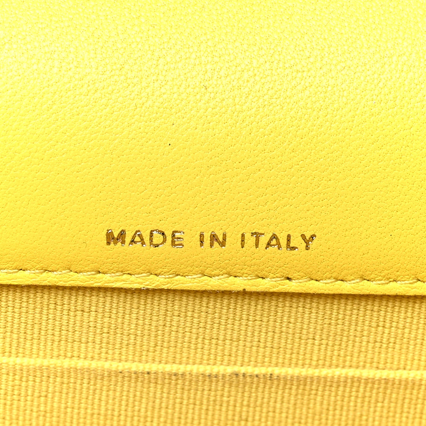 Lambskin Quilted Chanel 19 Flap Phone Holder With Chain Yellow