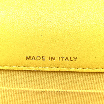 Chanel Lambskin Quilted Chanel 19 Flap Phone Holder With Chain Yellow 7 of 12