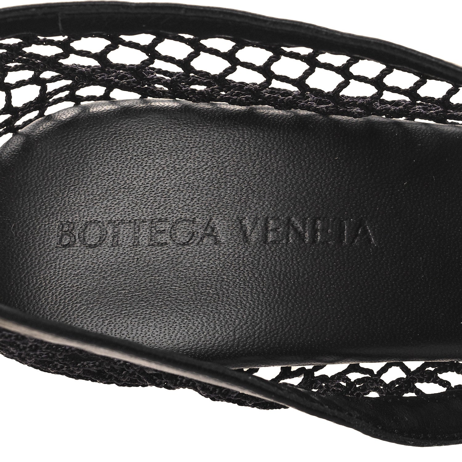 Bottega Veneta Mesh Nappa Chunky Chain Sandals 37.5 Black 7 of 9