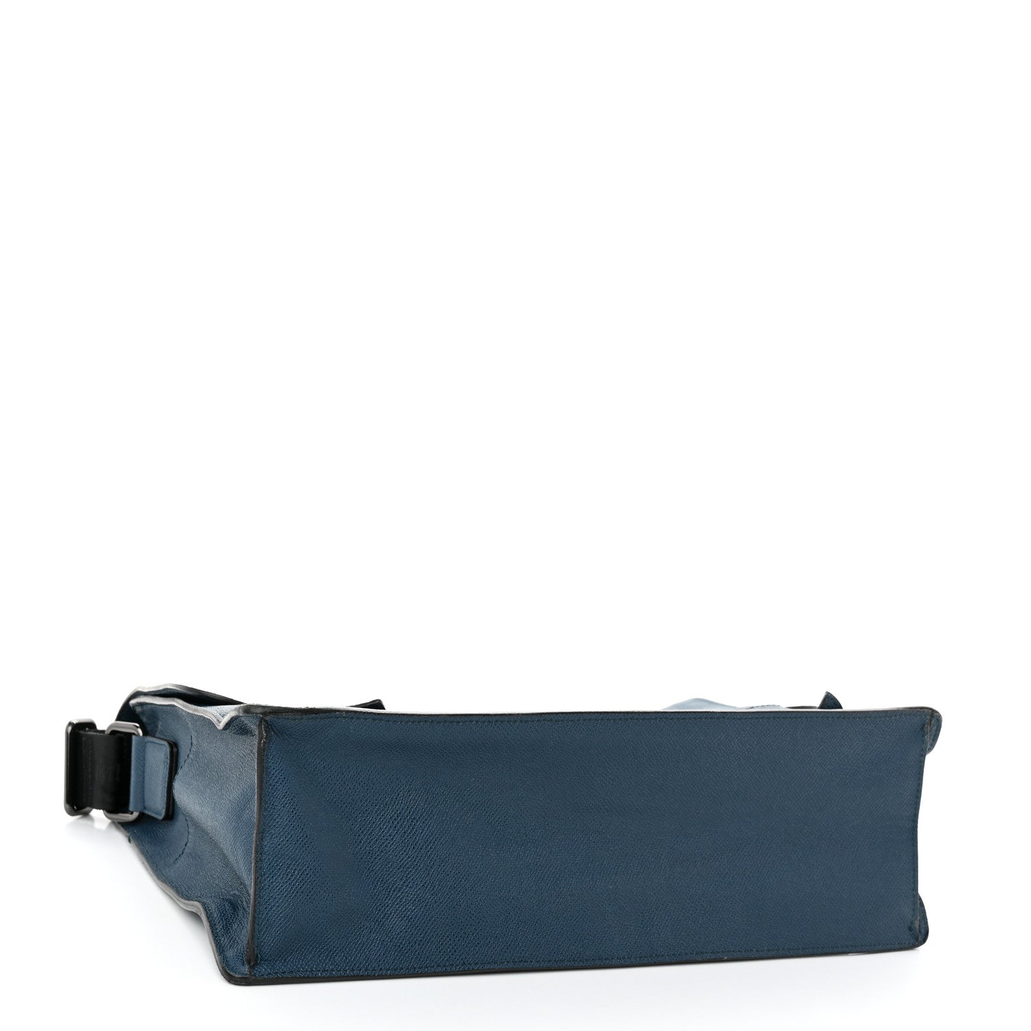 Burberry London Grainy Calfskin Rivendale Messenger Bag Blue 4 of 10