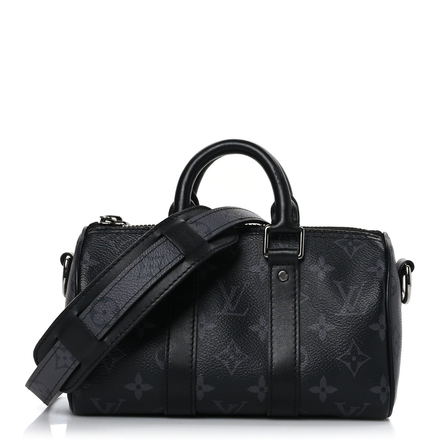 Reverse Monogram Eclipse Keepall XS Black