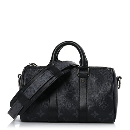 Louis Vuitton Reverse Monogram Eclipse Keepall XS Black 1 of 8