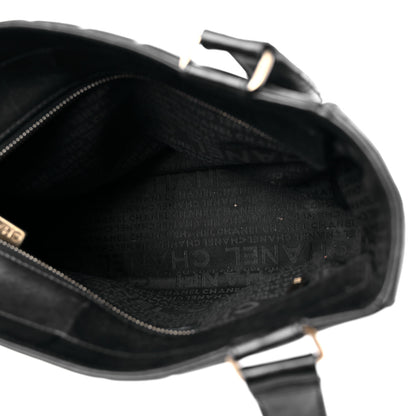 Chanel Lambskin Quilted Chocolate Bar Tote Black 4 of 17