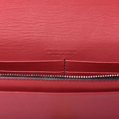 Bottega Veneta Nappa Intrecciato Ellittica Chain Wallet Baccara Rose 6 of 10