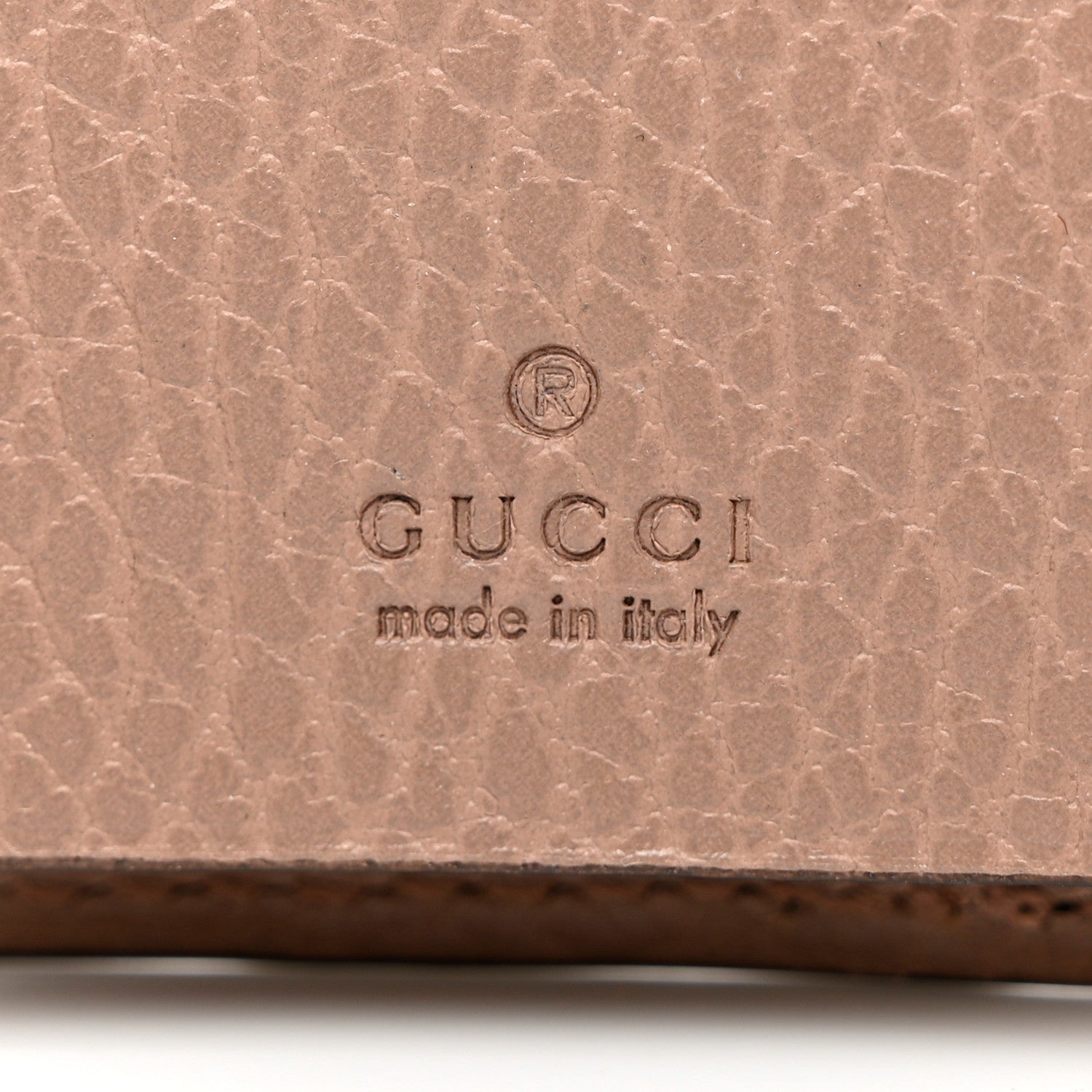 Gucci Dollar Calfskin GG Supreme Monogram GG Marmont 6 Key Holder Case Rose Beige Ebony 5 of 5