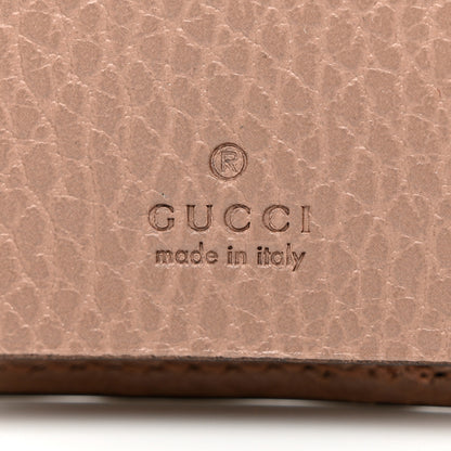 Gucci Dollar Calfskin GG Supreme Monogram GG Marmont 6 Key Holder Case Rose Beige Ebony 5 of 5