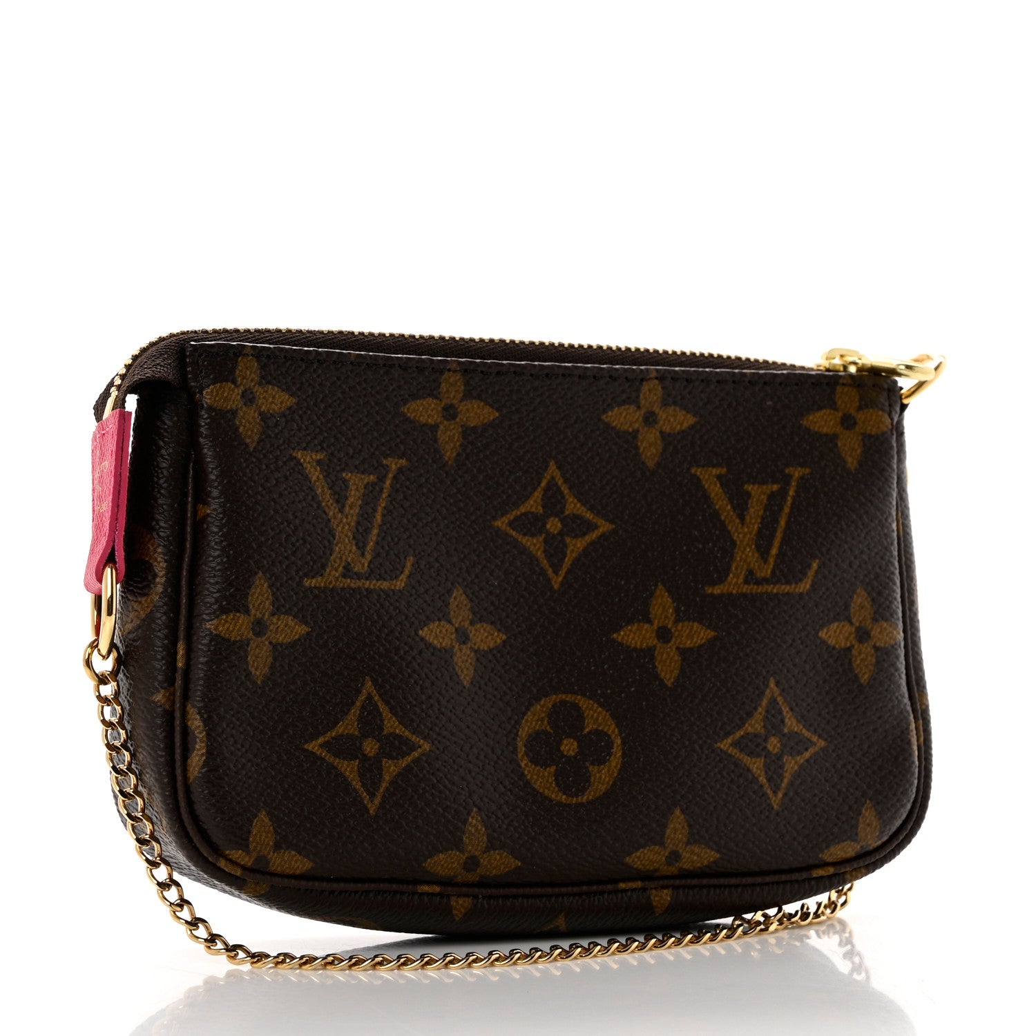 Louis Vuitton Monogram 2019 Christmas Animation Mini Courchevel Pochette Accessories Fuchsia 3 of 7