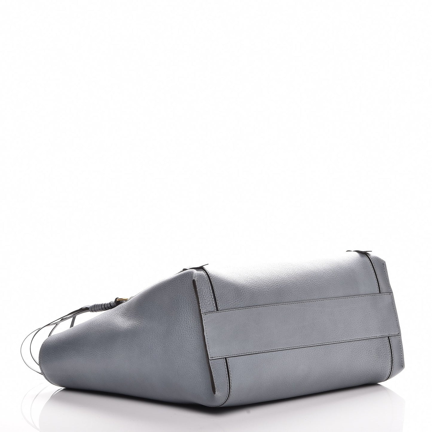 Smooth Calfskin Medium Milo Shopping Tote Cloudy Blue