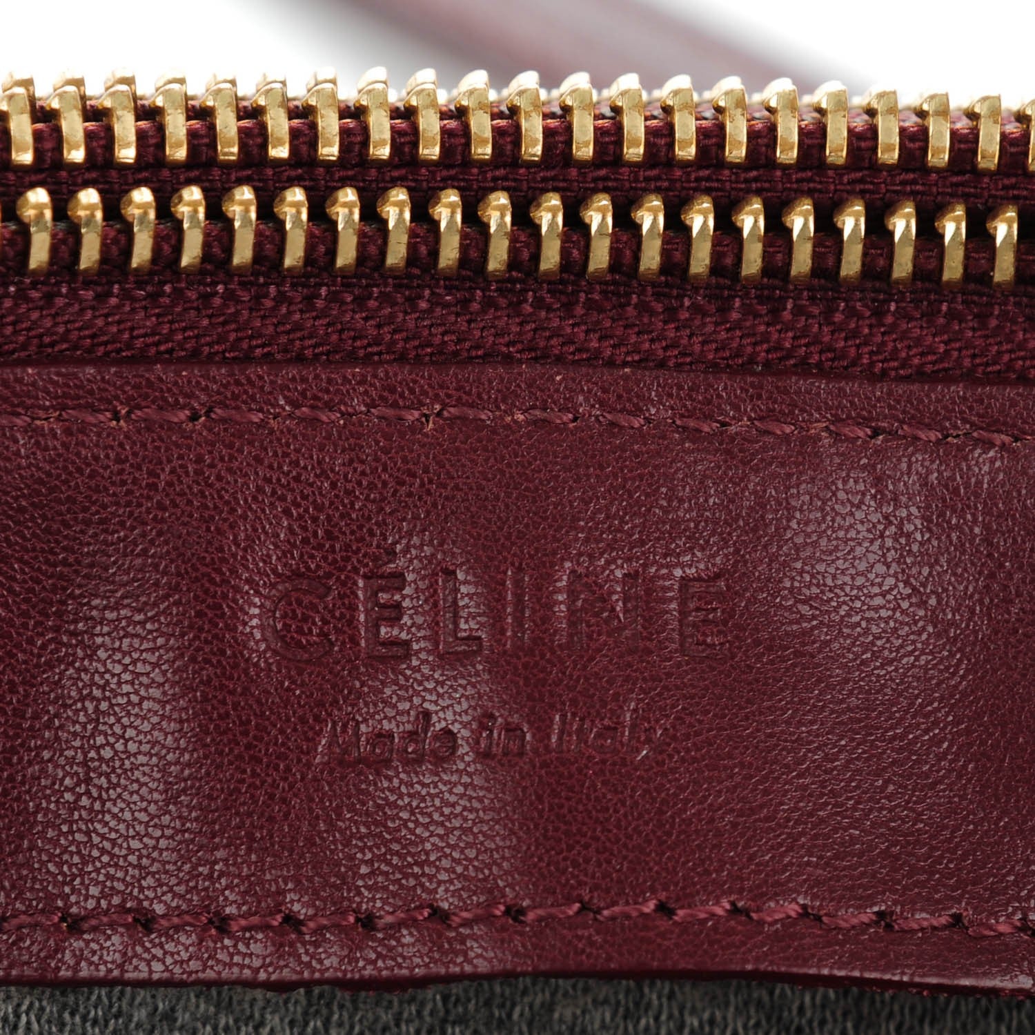 Celine Smooth Lambskin Small Trio Crossbody Bag Burgundy 8 of 10