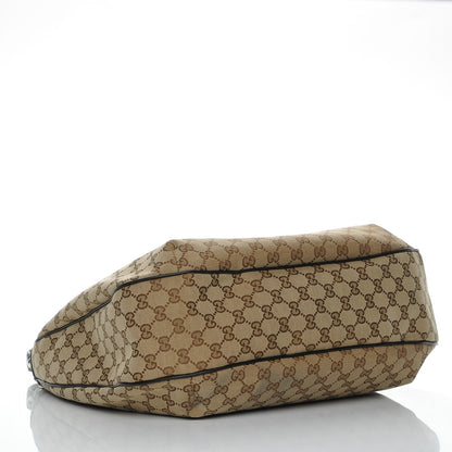 Gucci Monogram Large New Ladies Web Hobo Dark Brown 4 of 8