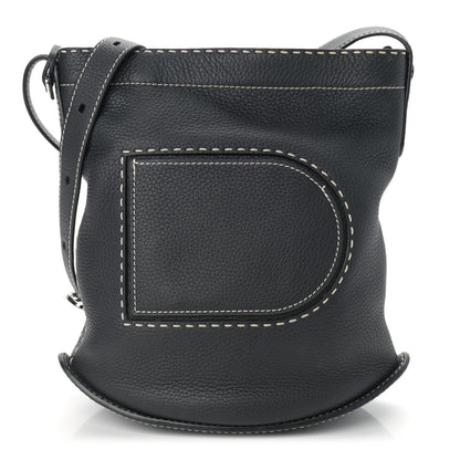 Delvaux Taurillon Le Pin Shoulder Bag Black 1 of 9