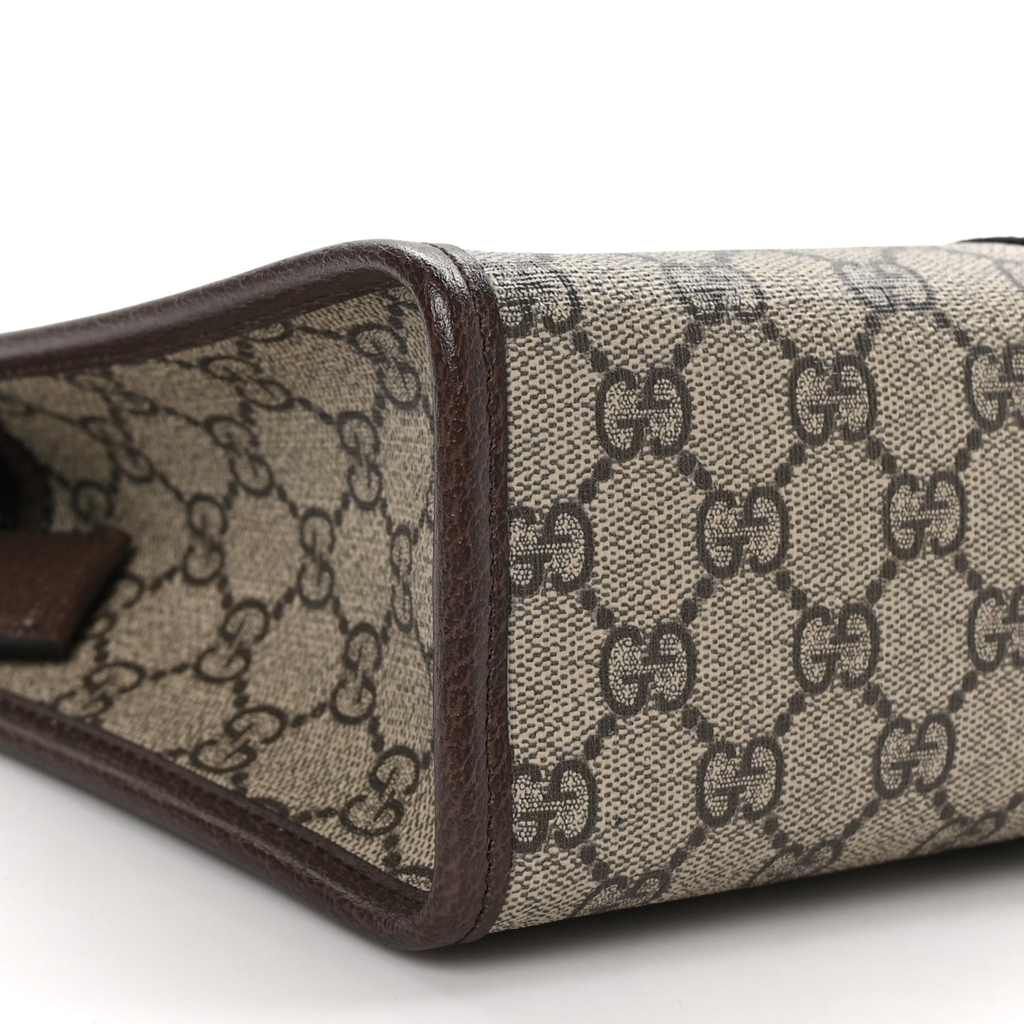 GG Supreme Monogram Web Ophidia GG Toiletry Case Beige New Acero