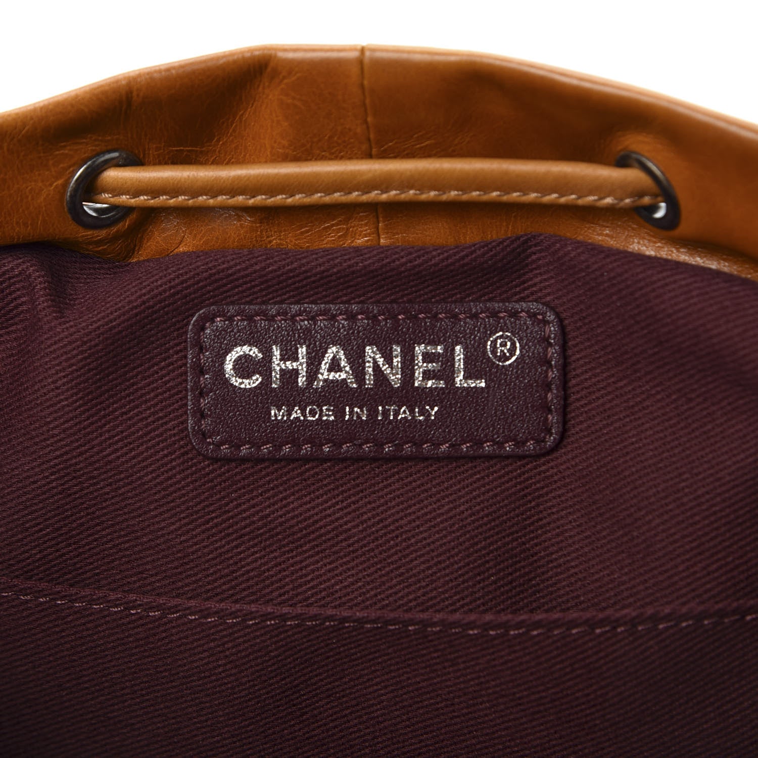 Chanel Glazed Calfskin Quilted Small Salzburg Backpack Brown 7 of 10