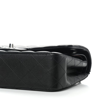Chanel Lambskin Quilted Medium Double Flap Black 9 of 10