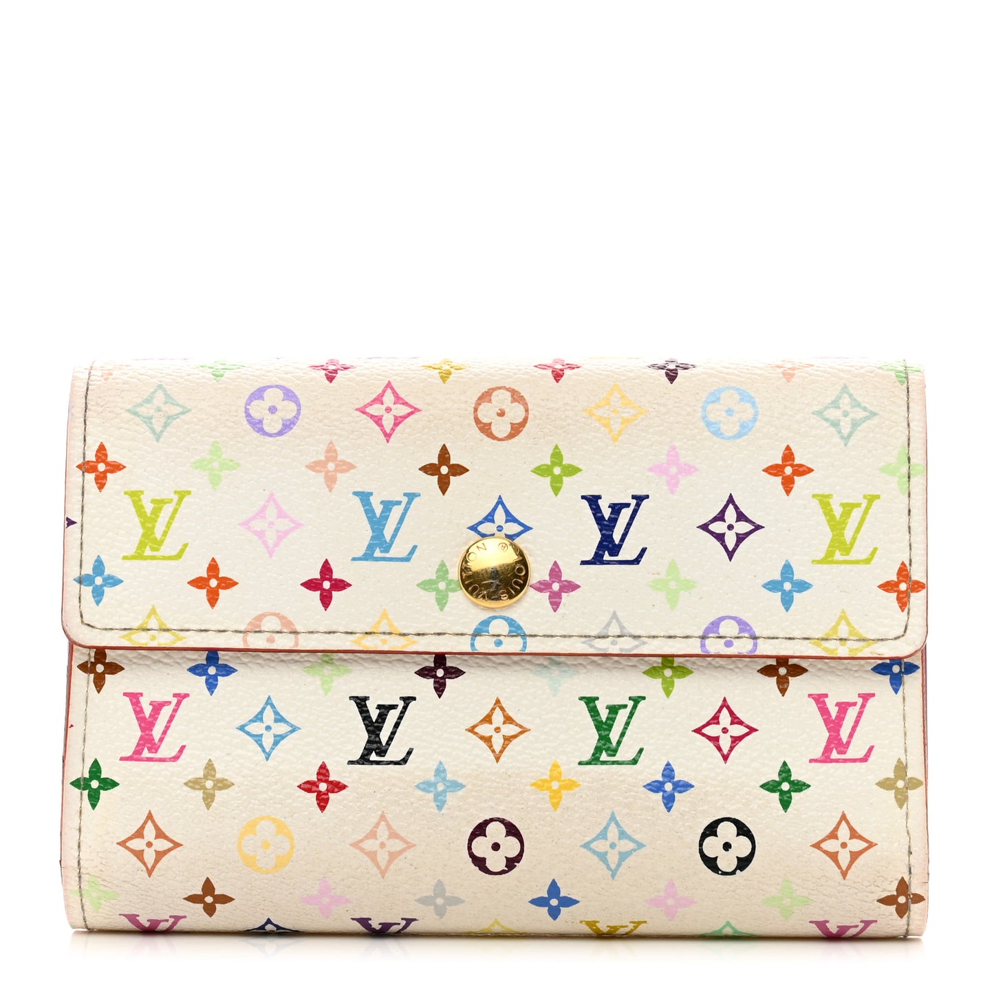 Monogram Multicolor Alexandra Wallet White
