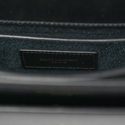 Saint Laurent Calfskin Medium Monogram Monochrome Sunset Black 6 of 9