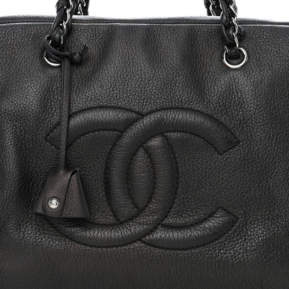Chanel Deerskin Luxe Ligne Large Bowler Black 8 of 12