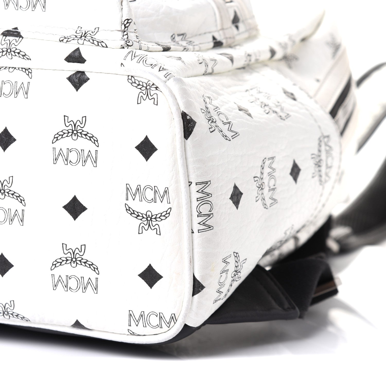 MCM Visetos Small Stark Backpack White 9 of 9