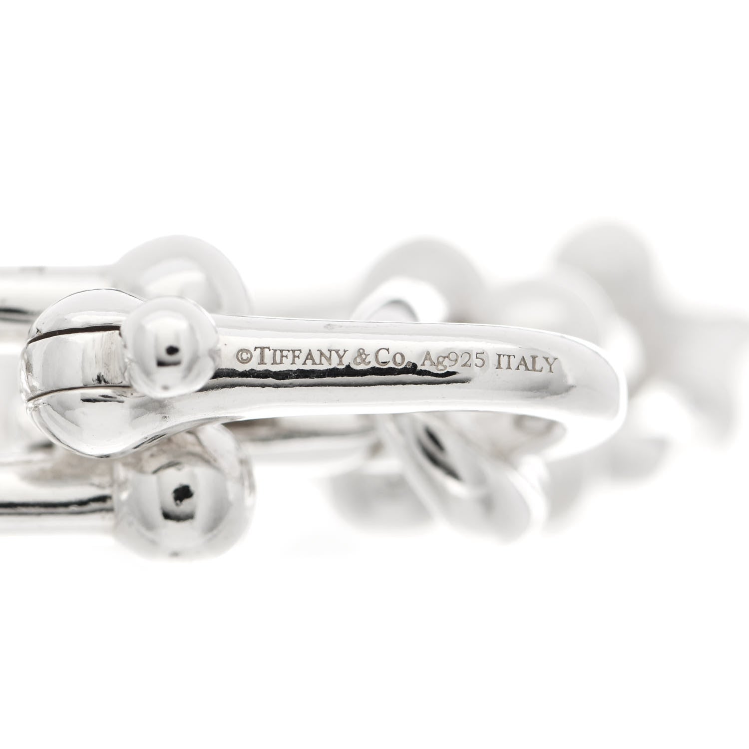 Tiffany Sterling Silver Large HardWear Link Bracelet 3 of 4