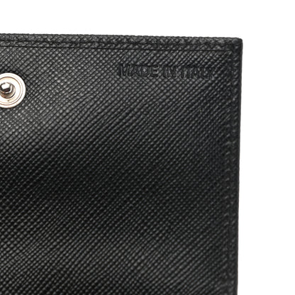 Prada Saffiano Metal Tri-Fold Wallet Black 7 of 8