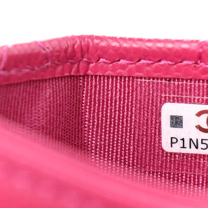 Chanel Caviar Quilted Card Holder Fuchsia 7 of 8