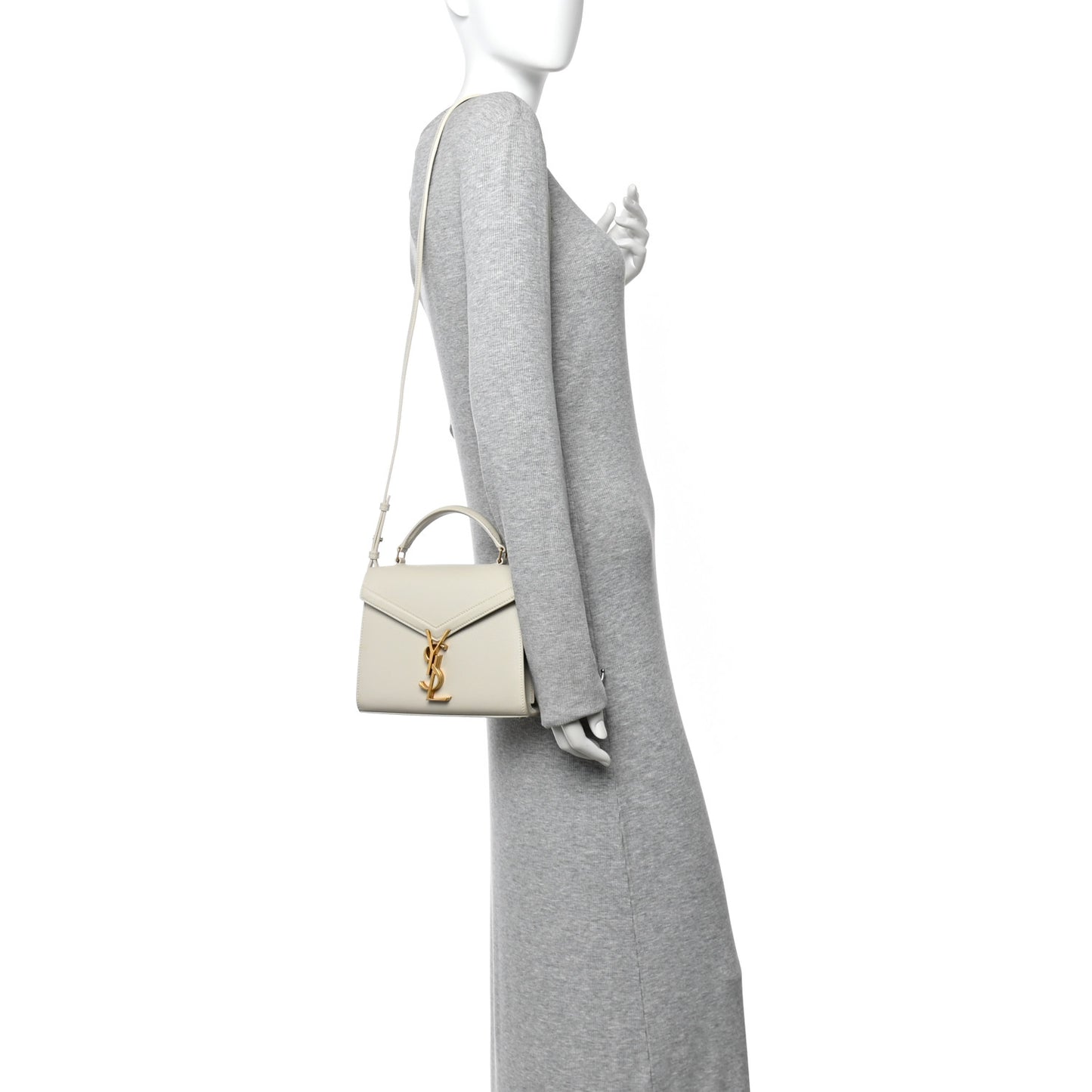Grain de Poudre Mini Classic Monogram Cassandra Top Handle Crema Soft