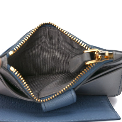 Prada Saffiano City Calf Coin Case Card Holder Astrale Nube 5 of 13