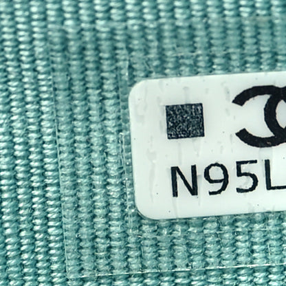 Chanel Caviar Quilted Medium Flap Wallet Light Blue 9 of 9