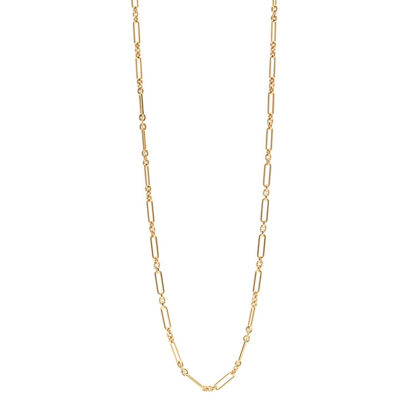 18K Yellow Gold Diamond Lexington Long Chain Necklace 35.5"