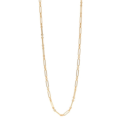 David Yurman 18K Yellow Gold Diamond Lexington Long Chain Necklace 35.5" 1 of 5