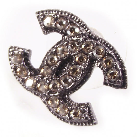 Crystal CC Logo Earrings