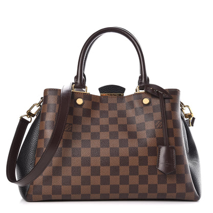 Louis Vuitton Damier Ebene Cuir Taurillon Brittany Black 1 of 11