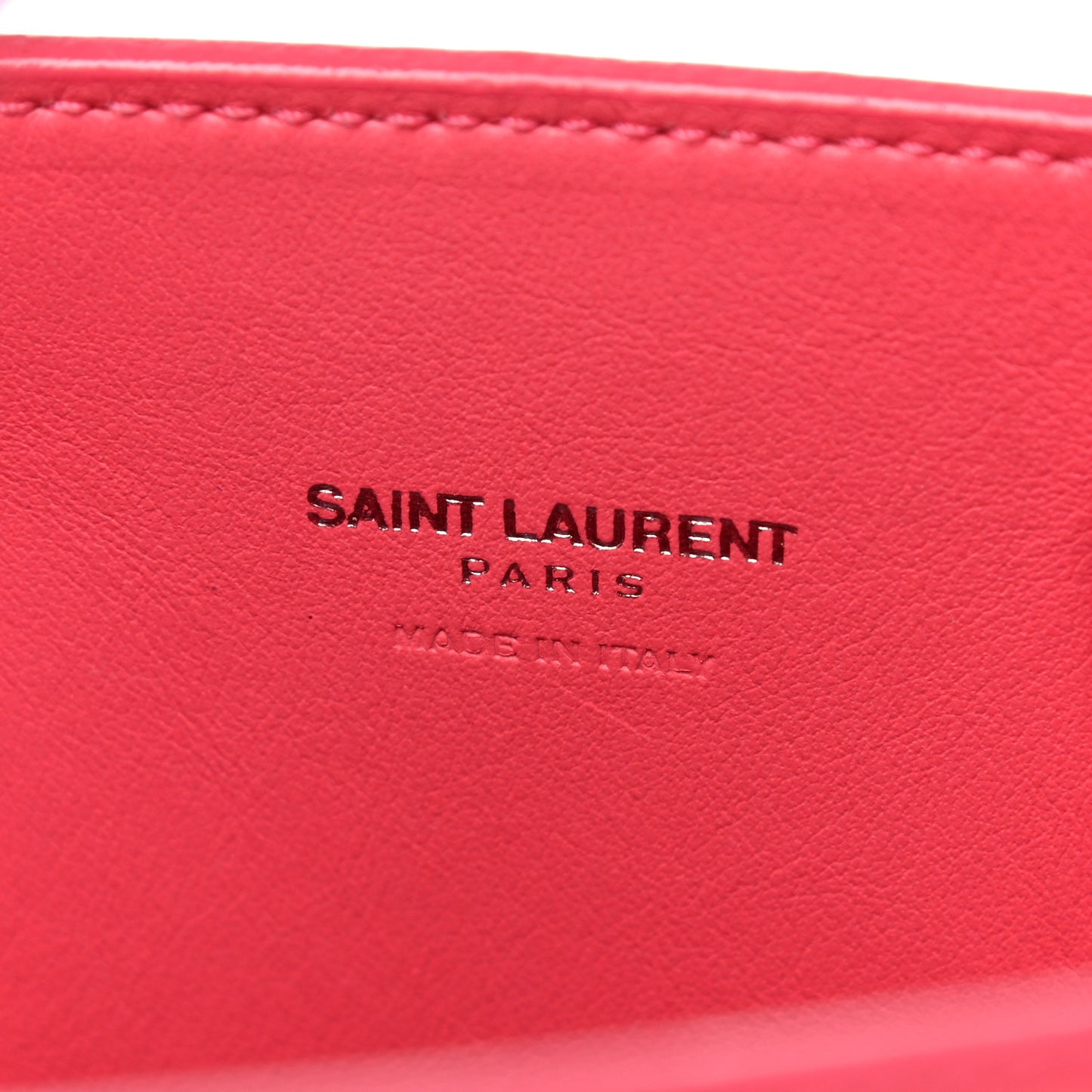 Grained Calfskin Nano Sac De Jour Coral
