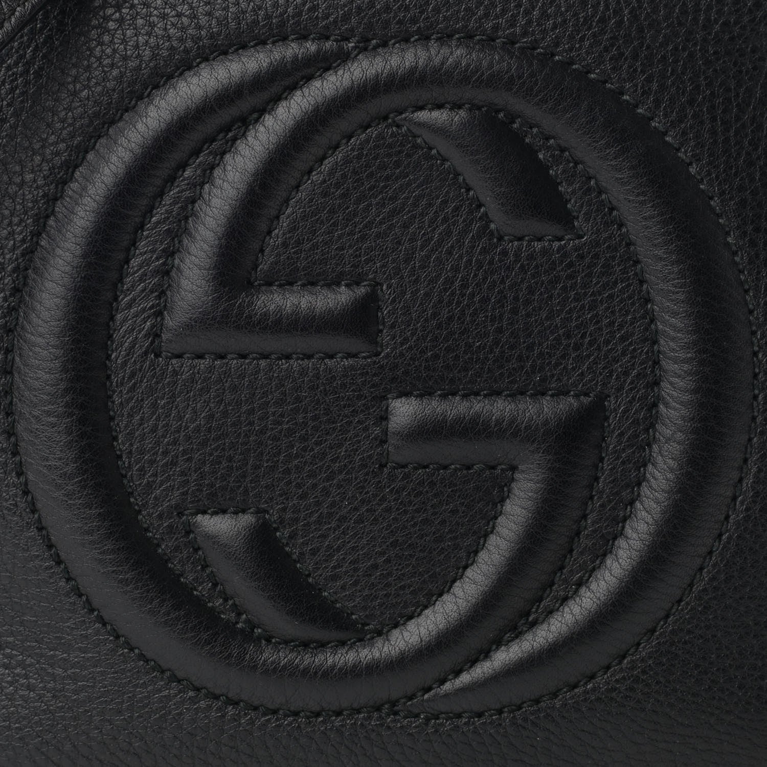 Gucci Pebbled Calfskin Small Soho Disco Bag Black 8 of 10