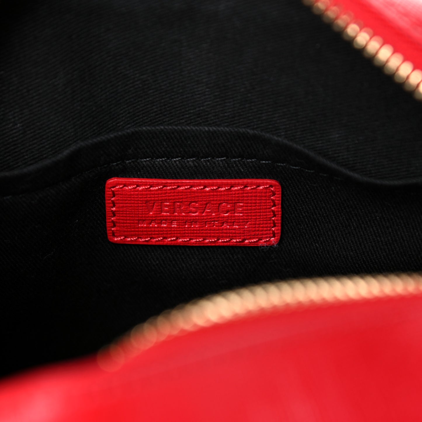 Grained Calfskin Palazzo Camera Bag Red
