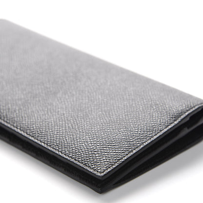 Burberry Grainy Calfskin Continental Flap Wallet Black 6 of 9