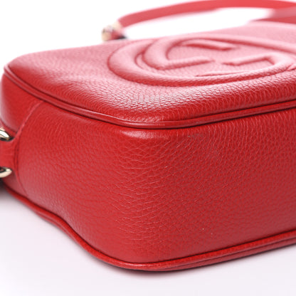 Gucci Pebbled Calfskin Small Soho Disco Bag Tabasco Red 8 of 15