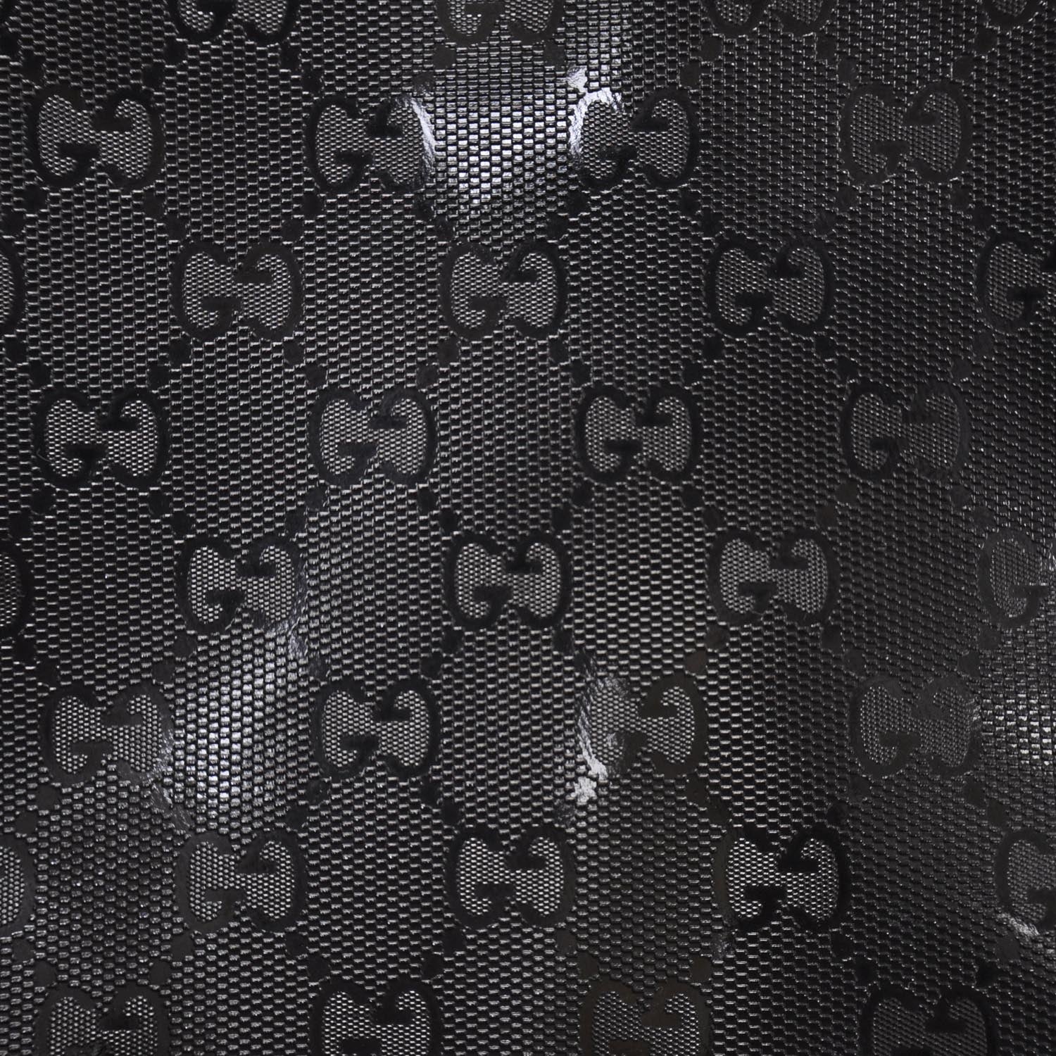 Gucci Imprime Monogram Medium Double Buckle Flap Messenger Bag Black 9 of 9