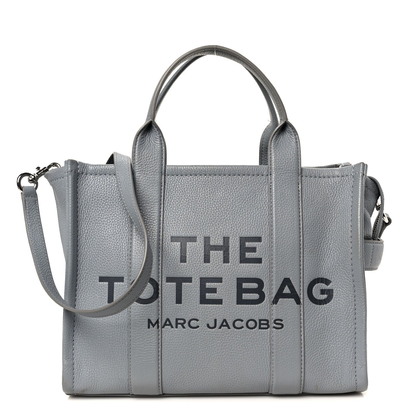 Grained Calfskin Medium The Tote Bag Grey