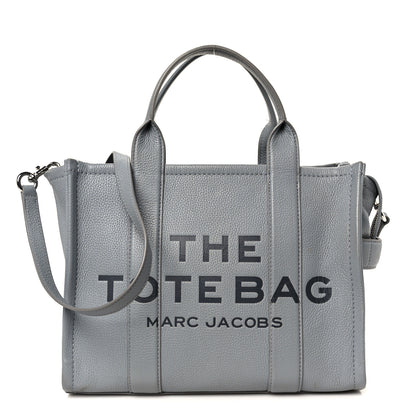 Marc Jacobs Grained Calfskin Medium The Tote Bag Grey 1 of 14
