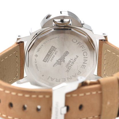 Panerai Stainless Steel Calfskin 44mm Luminor Marina Manual Winding Watch Black PAM00590 4 of 5