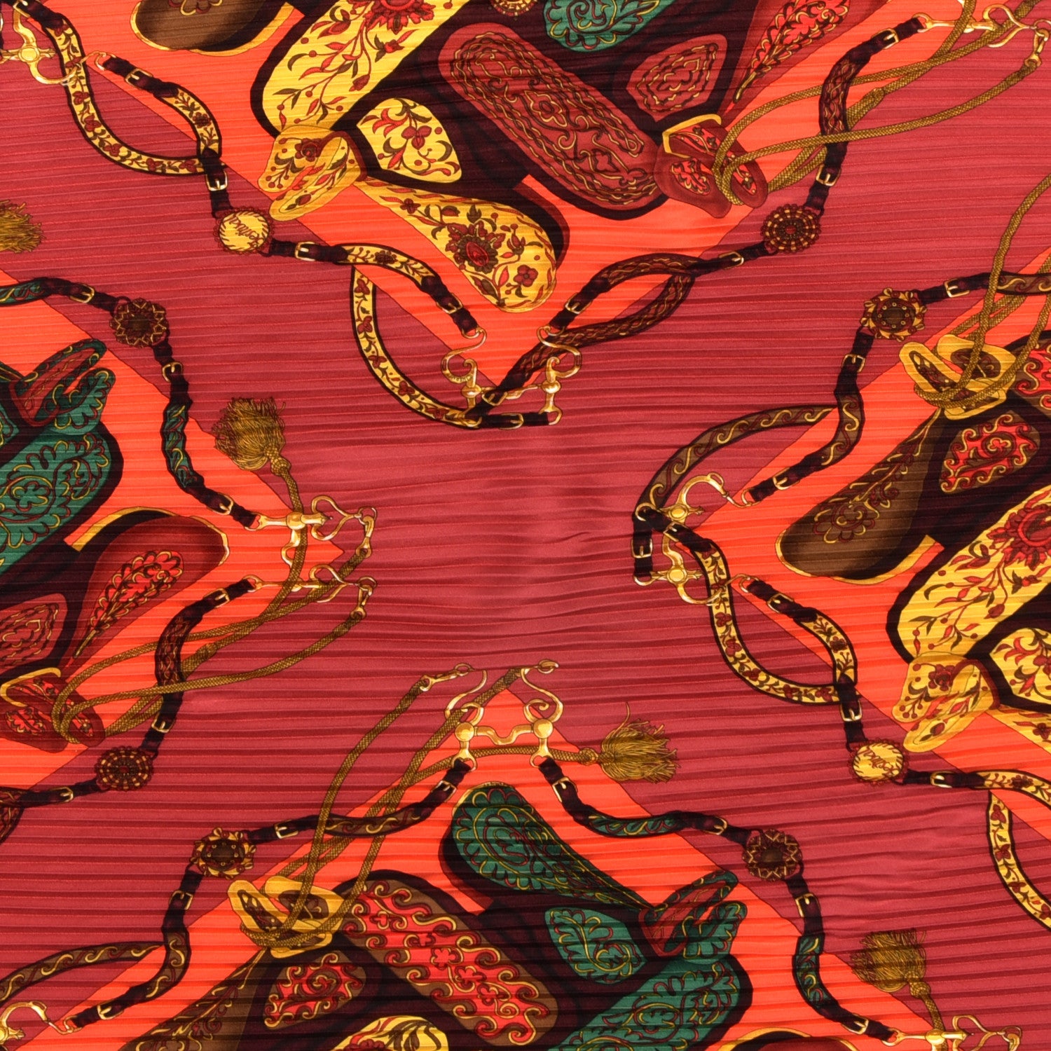 Hermes Silk Plisse Festival Scarf 3 of 7