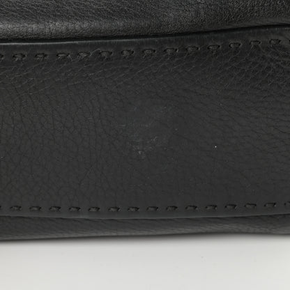 Prada Vitello Daino Shoulder Flap Bag Black 11 of 15