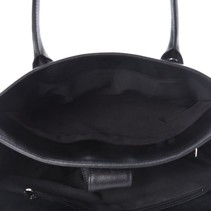 Chanel Calfskin Cerf Executive Shopper Tote Black 7 of 18