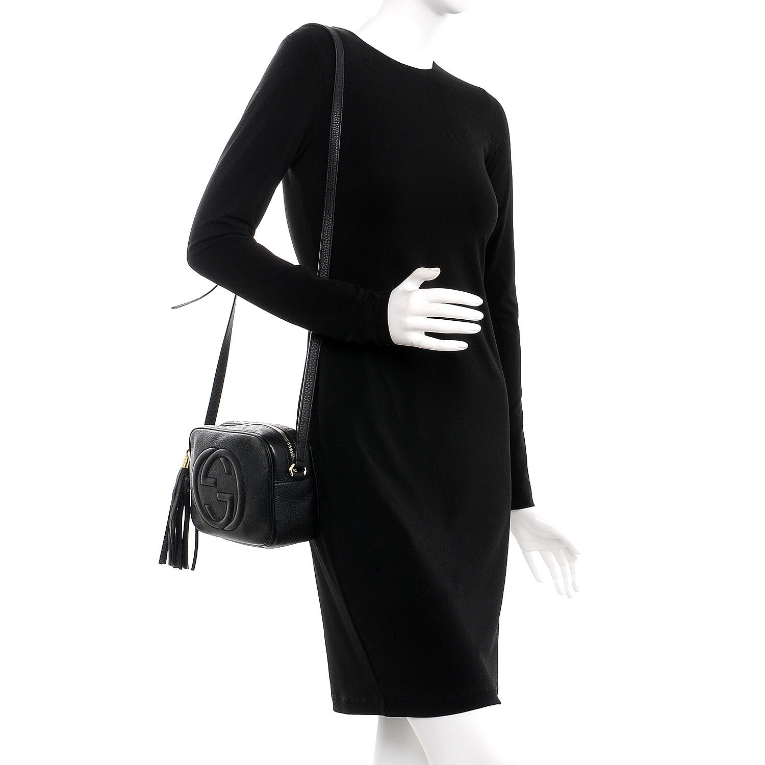 Gucci Pebbled Calfskin Small Soho Disco Bag Black 2 of 9