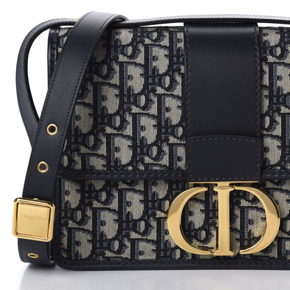 Christian Dior Oblique 30 Montaigne Flap Bag Blue 9 of 9