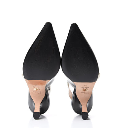 Christian Dior Patent Ribbon J'Adior Slingback 65mm Pumps 35 Black 6 of 10