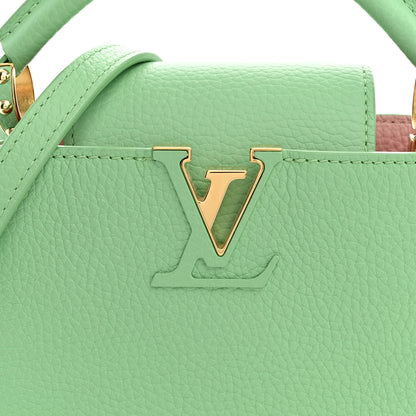 Louis Vuitton Taurillon Mini Capucines Vert Pomme 7 of 10