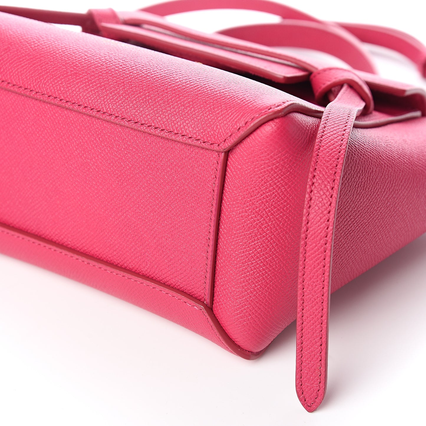 Grained Calfskin Nano Belt Bag Pink